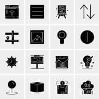 16 Universal Business Icons Vector Creative Icon Illustration to use in web and Mobile Related project