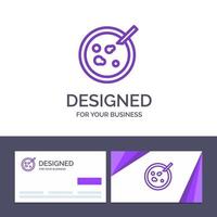 Creative Business Card and Logo template Petri Dish Analysis Medical Vector Illustration