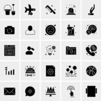 25 iconos de negocios universales vector ilustración de icono creativo para usar en proyectos relacionados con la web y dispositivos móviles