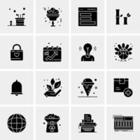 16 Universal Business Icons Vector Creative Icon Illustration to use in web and Mobile Related project