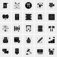 25 iconos de negocios universales vector ilustración de icono creativo para usar en proyectos relacionados con la web y dispositivos móviles