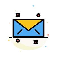 Message Mail Email Abstract Flat Color Icon Template vector