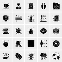 25 iconos de negocios universales vector ilustración de icono creativo para usar en proyectos relacionados con la web y dispositivos móviles