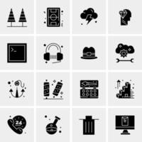 16 Universal Business Icons Vector Creative Icon Illustration to use in web and Mobile Related project