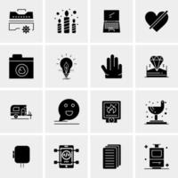 16 Universal Business Icons Vector Creative Icon Illustration to use in web and Mobile Related project