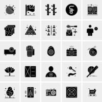 25 iconos de negocios universales vector ilustración de icono creativo para usar en proyectos relacionados con la web y dispositivos móviles