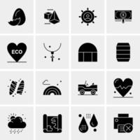 16 Universal Business Icons Vector Creative Icon Illustration to use in web and Mobile Related project