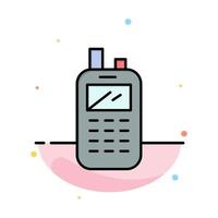 Phone Radio Receiver Wireless Abstract Flat Color Icon Template vector