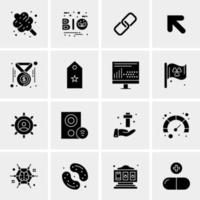 16 Universal Business Icons Vector Creative Icon Illustration to use in web and Mobile Related project