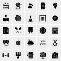 25 iconos de negocios universales vector ilustración de icono creativo para usar en proyectos relacionados con la web y dispositivos móviles