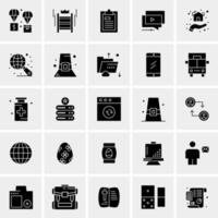 25 iconos de negocios universales vector ilustración de icono creativo para usar en proyectos relacionados con la web y dispositivos móviles