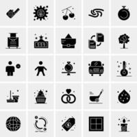 25 iconos de negocios universales vector ilustración de icono creativo para usar en proyectos relacionados con la web y dispositivos móviles