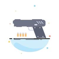 pistola pistola pistola tirador arma color plano icono vector