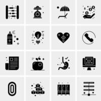 16 Universal Business Icons Vector Creative Icon Illustration to use in web and Mobile Related project