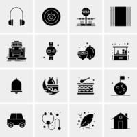 16 Universal Business Icons Vector Creative Icon Illustration to use in web and Mobile Related project