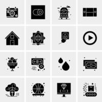 16 Universal Business Icons Vector Creative Icon Illustration to use in web and Mobile Related project