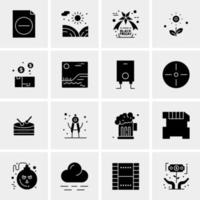 16 Universal Business Icons Vector Creative Icon Illustration to use in web and Mobile Related project