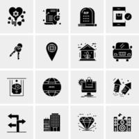 16 Universal Business Icons Vector Creative Icon Illustration to use in web and Mobile Related project