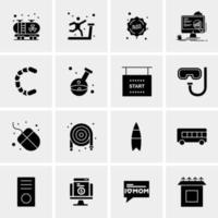 16 Universal Business Icons Vector Creative Icon Illustration to use in web and Mobile Related project