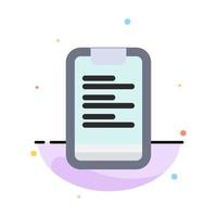 Clipboard Text Board Motivation Abstract Flat Color Icon Template vector