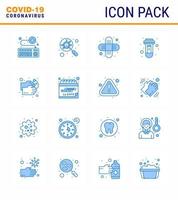 Coronavirus 2019nCoV Covid19 Prevention icon set healthcare virus magnifying tube blood viral coronavirus 2019nov disease Vector Design Elements