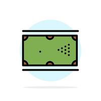 Billiards Cue Game Pocket Pool Abstract Circle Background Flat color Icon vector