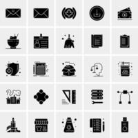 25 iconos de negocios universales vector ilustración de icono creativo para usar en proyectos relacionados con la web y dispositivos móviles