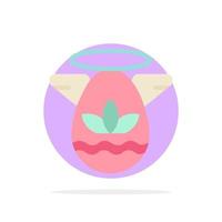 Angle Celebration Easter Protractor Abstract Circle Background Flat color Icon vector