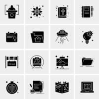 16 Universal Business Icons Vector Creative Icon Illustration to use in web and Mobile Related project