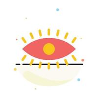 Eye Eyes Watch Design Abstract Flat Color Icon Template vector