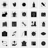 25 iconos de negocios universales vector ilustración de icono creativo para usar en proyectos relacionados con la web y dispositivos móviles