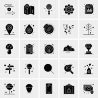 25 iconos de negocios universales vector ilustración de icono creativo para usar en proyectos relacionados con la web y dispositivos móviles