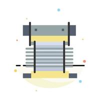 Computer Cooler Cooling Cpu Fan Abstract Flat Color Icon Template vector