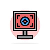 Brand Branding Design Print Abstract Circle Background Flat color Icon vector