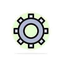 Cogs Gear Setting Abstract Circle Background Flat color Icon vector