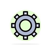 Cogs Gear Setting Abstract Circle Background Flat color Icon vector