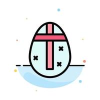 huevo de pascua huevo vacaciones vacaciones plantilla de icono de color plano abstracto vector