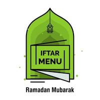 ilustración de vector de banner de concepto de ramadán kareem