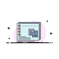 Window Mac operational os program Flat Color Icon Vector