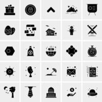 25 iconos de negocios universales vector ilustración de icono creativo para usar en proyectos relacionados con la web y dispositivos móviles