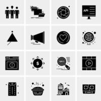 16 Universal Business Icons Vector Creative Icon Illustration to use in web and Mobile Related project