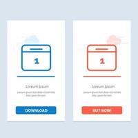calendario fecha mes día azul y rojo descargar y comprar ahora plantilla de tarjeta de widget web vector