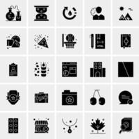 25 iconos de negocios universales vector ilustración de icono creativo para usar en proyectos relacionados con la web y dispositivos móviles