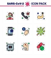 Simple Set of Covid19 Protection Blue 25 icon pack icon included question medical on body building hand viral coronavirus 2019nov disease Vector Design Elements