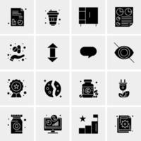 16 Universal Business Icons Vector Creative Icon Illustration to use in web and Mobile Related project