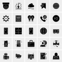 25 iconos de negocios universales vector ilustración de icono creativo para usar en proyectos relacionados con la web y dispositivos móviles