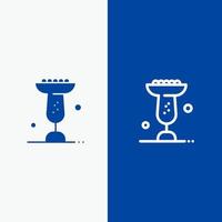 Bowl Food Eat Madrigal Line and Glyph Solid icon Blue banner Line and Glyph Solid icon Blue banner vector