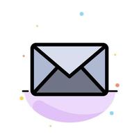 Email Mail Message Sms Abstract Flat Color Icon Template vector