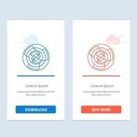 Complexity Business Challenge Concept Labyrinth Logic Maze  Blue and Red Download and Buy Now web Widget Card Template vector