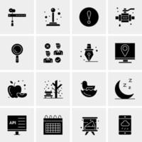 16 Universal Business Icons Vector Creative Icon Illustration to use in web and Mobile Related project